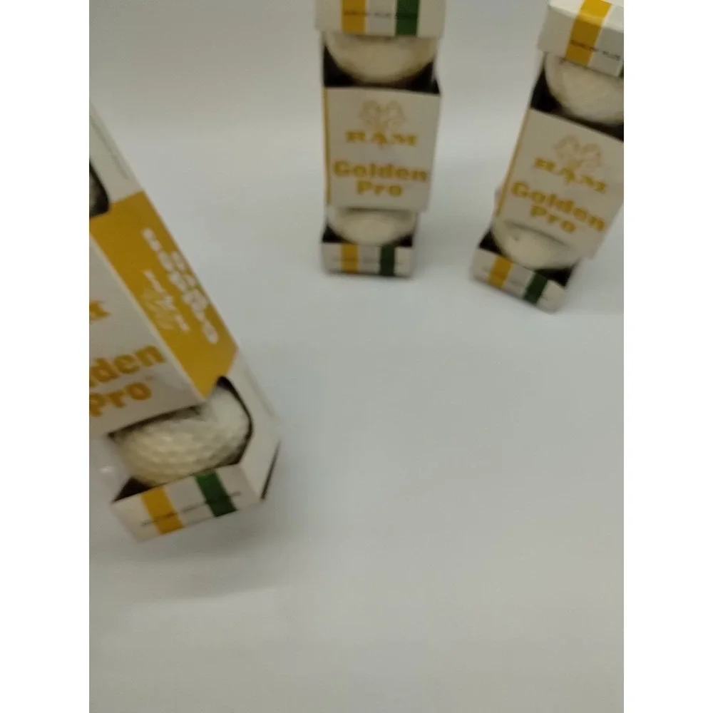 New Never Used Vintage Ram Golden Pro 3 Sleeves 3 Golf Balls Each